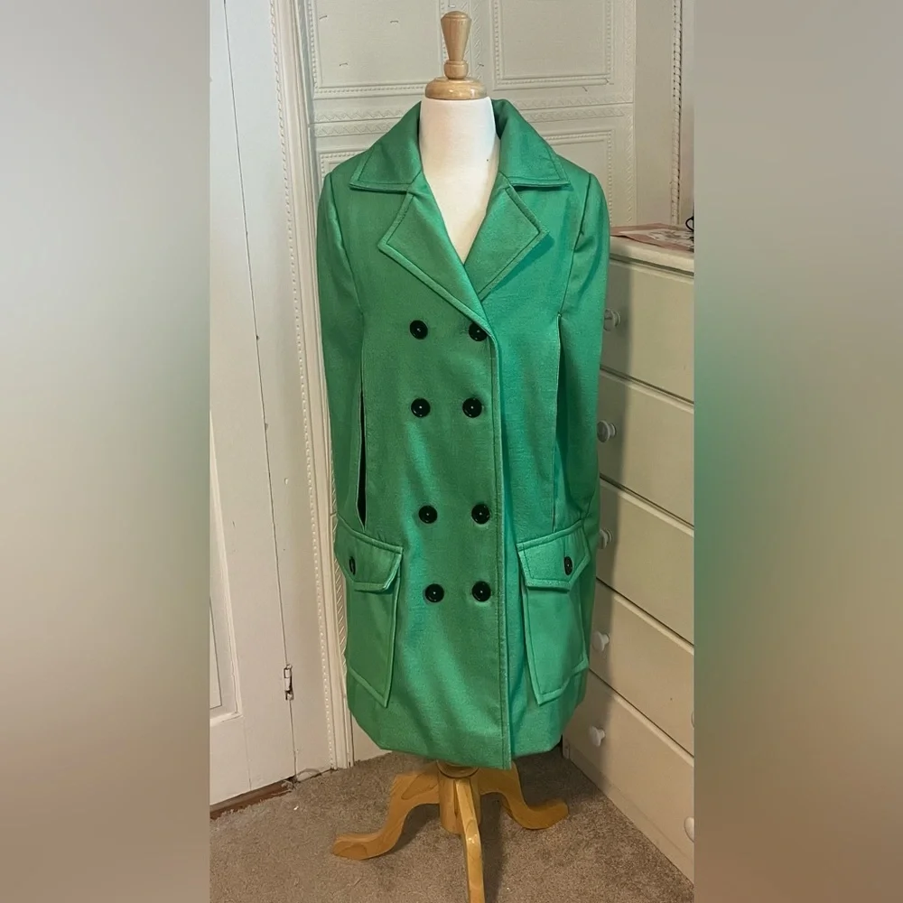 Blair Waldorf Inspired Green Sleeveless Jacket Rare Gossip Girl Style - Picture 5 of 15